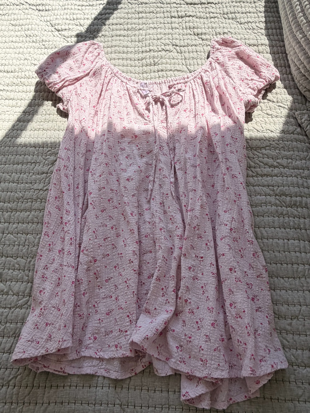 Urban Outfitters Pink Floral Mini Dress